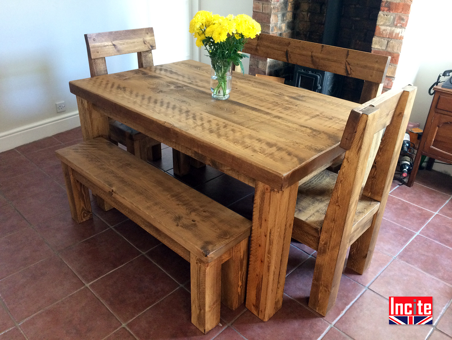 single plank dining room table